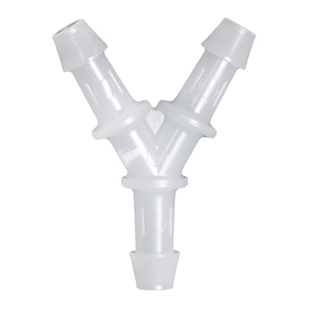 Cole Parmer Hose Barb Fitting, Y Union, HDPE, Cleanroom, 1/2in ID; 10PK Y0-8HDPE-QC